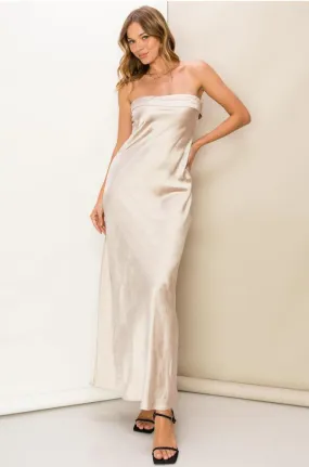 YAYA - TUBE SATIN GOWN